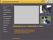 Tablet Screenshot of clevelandareapoundpals.com